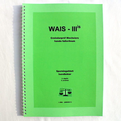 Mynd af WAIS-III - Handbók